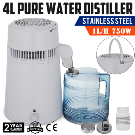 4L Stainless Steel Dental & Medical Water Distiller – Pure Water System